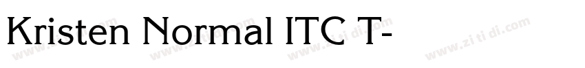 Kristen Normal ITC T字体转换